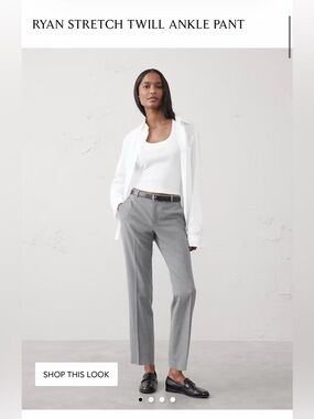Banana Republic- Women's Gray Dress Pants, Ryan Fit